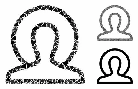 Holy Composition Icon of Irregular Elements Stockillustratie