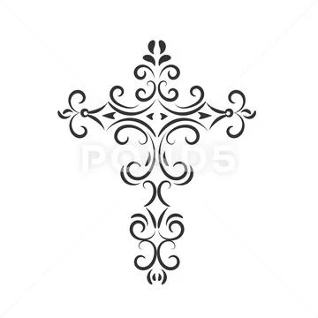 Premium Vector | Tattoo and t shirt design black and red hand drawing holy  cross with angel wings vector artwork