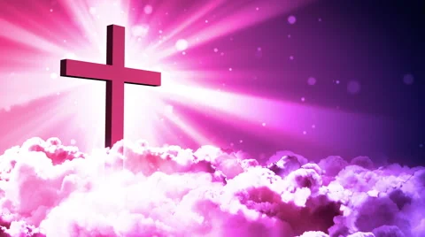 Holy Cross in Heaven Stock Footage 60406959