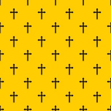 Holy cross pattern vector Stock Illustration