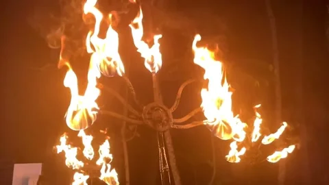 Holy fire tradition Stock Footage 197527321