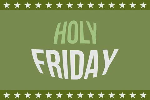 Holy Friday typography text vector design.  Celebrate holy friday Stock Illustration