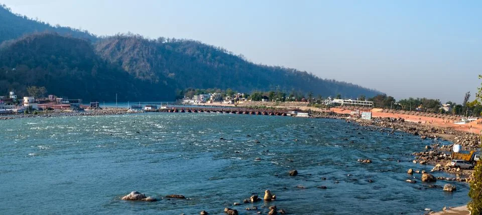 Holy ganges river Foto stock