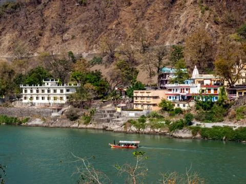Holy ganges river Foto stock