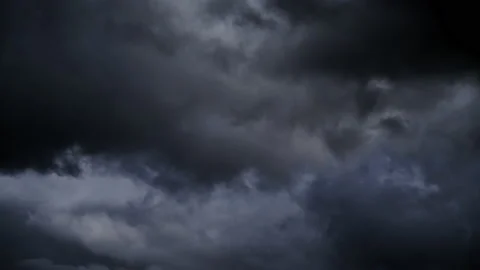 Holy grail timelapse of moving  Dark and Dramatic Storm Clouds  Stock Footage