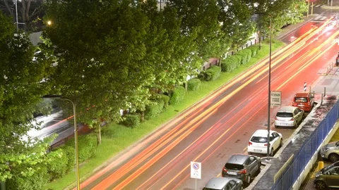 Holy grail traffic time lapse Stock Footage 89360803