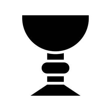 Holy grail vector, Isolated Easter solid style icon Stock Illustration