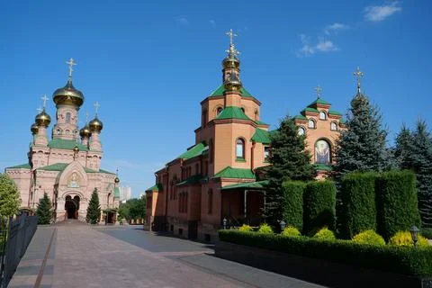 Holy Intercession Monastery, Goloseevsky Hermitage in Kyiv city, Ukraine Фото