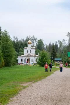 The Holy key. Okovetsky holy spring. Stock Photos