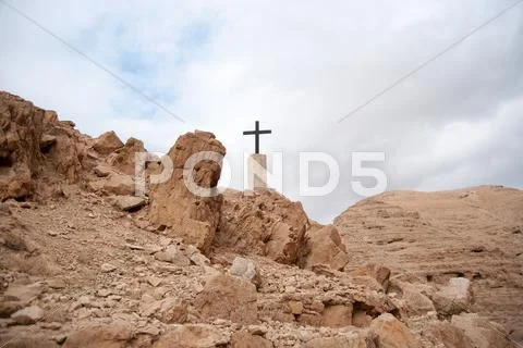 Holy land desert christianity Stock Photos