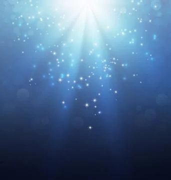 Holy light on blue Stock Illustration