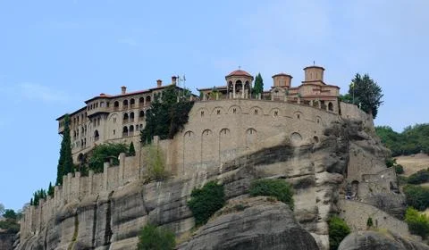 Holy Monastery of Varlaam panoramic view Foto stock