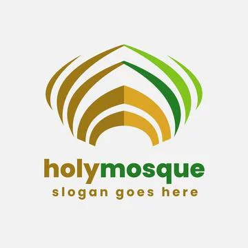 Holy Mosque Logo Stock Illustration