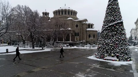 Holy Nedelya Church at Serdica, Sofia, Bulgaria, Europe 動画素材 112098291