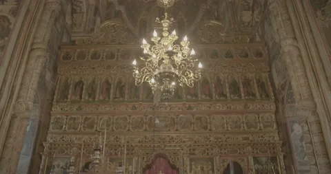 Holy orthodox monastery, Romania. Stock Footage 169864744