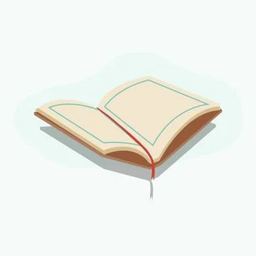 The Holy Qur'an flat illustration vector isolated background Stock Illustration