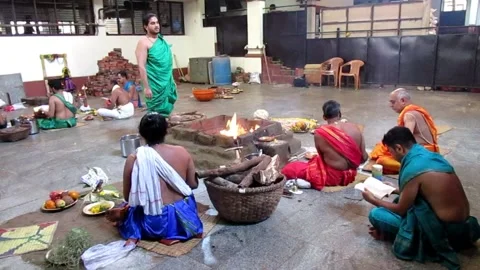 Holy religious proceedings Video stock 154548463