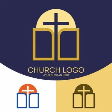 Holy Scripture, the Bible, the cross of Jesus Christ and the sun. Stock Illustration