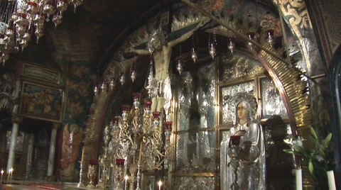 Holy Sepulchre Cross Stock Footage 4366540