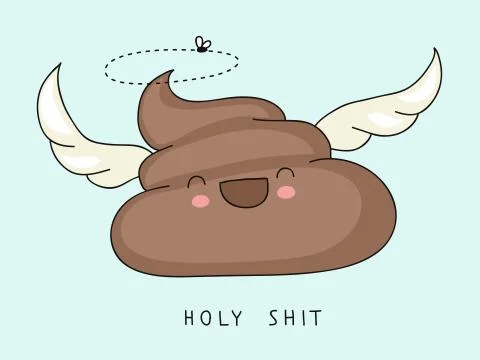 Holy shit Stock Illustration