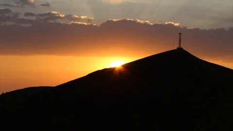 Holy sky  beams sun Stock Footage 119085329