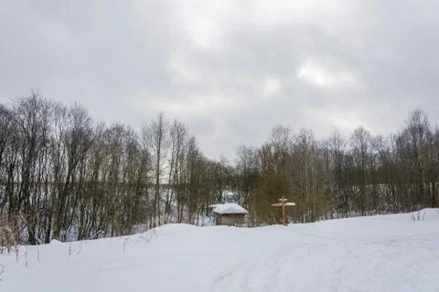 The Holy Spring of the Savior on the Kovat River, Tutaevsky District. Stock Photos