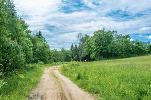 The Holy Spring of St. Macarius near the village of Karavaitsevo, Russia. Stock Photos