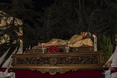 Holy Thursday procession, Holy Week in Salamanca, Spain. Stock Photos