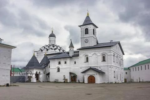 Holy Trinity Alexander Svirsky Monastery. Church of the Intercession of the.. Stock Photos