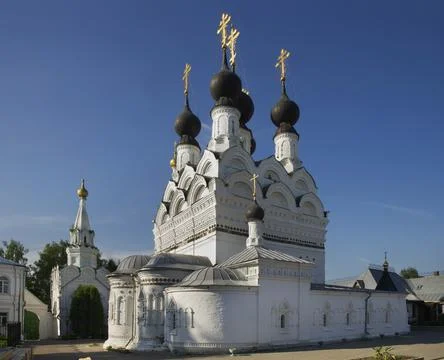 Holy Trinity cathedral at Holy Trinity convent in Murom. Russia Stock Photos