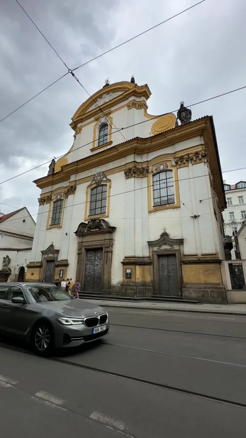 Holy Trinity Church in Prague, Czech Republic, Kostel Nejsvetejsi Trojice Stock Footage 279081753