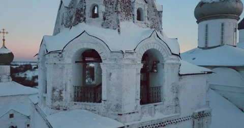 Holy Trinity Danilov Monastery in Pereslavl Zalessky Stock Footage 202976100