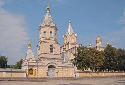 Holy Trinity Koretsky Monastery 库存照片