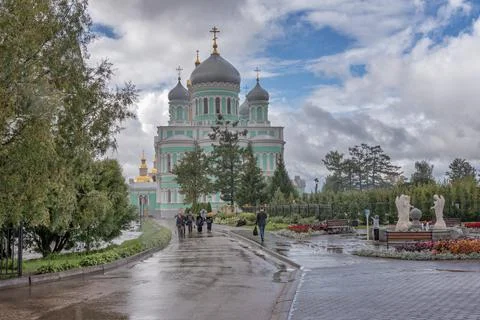 Holy Trinity-Saint Seraphim-Diveevo Monastery Stock Photos