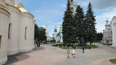 Holy Trinity Saint Sergius Lavra Video stock 7669094