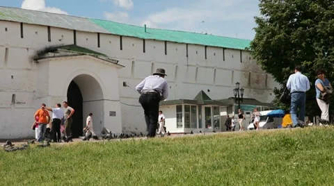 Holy Trinity Saint Sergius Lavra 库存影片 7697250