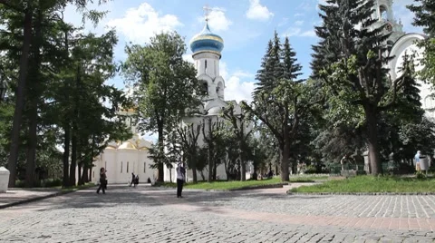 Holy Trinity Saint Sergius Lavra 库存影片 7701659