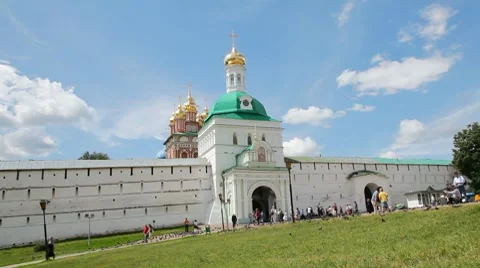 Holy Trinity Saint Sergius Lavra sequence 库存影片 7707136
