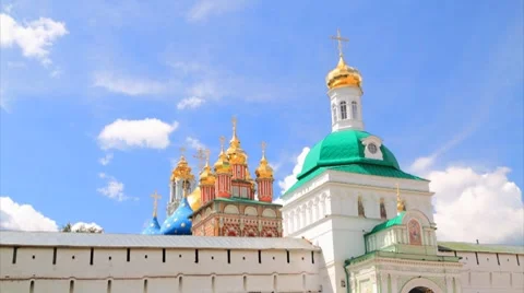 Holy Trinity Saint Sergius Lavra timelapse 库存影片 7731740