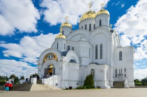 Holy Trinity Seraphim-Diveevo monastery in village of Diveevo, Russia 스톡 사진