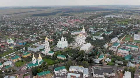 Holy Trinity Seraphim-Diveyevo Monastery. Russia Stock Footage 307755368