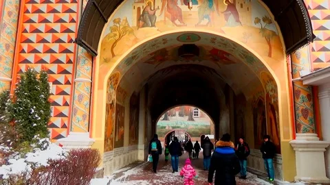 Holy Trinity Sergius Lavra in Sergiev Posad 库存影片 75201072
