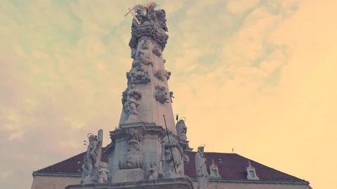 Holy Trinity Square, Budapest Stock Footage 83668413