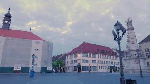 Holy Trinity Square, Budapest Stock Footage 83669261