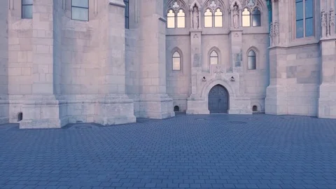 Holy Trinity Square at dawn, Budapest Stock Footage 83635998