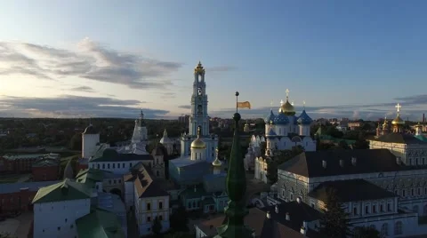 The Holy Trinity-St. Sergius Lavra. Stock Footage 56321374