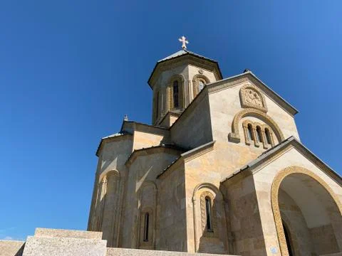 Holy Trinity Temple on Sameba Mountain in Batumi, Adjara, Georgia Stock Photos