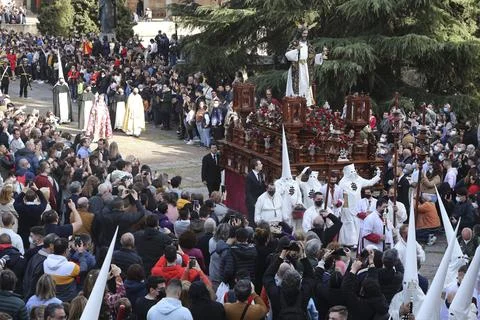 Holy week celebrations, Salamanca, Spain - 09 Apr 2022 Stock Photos