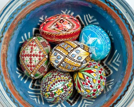Holy Week Easter Eggs Stock Photos