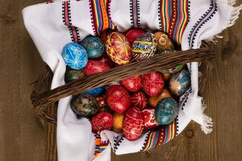 Holy Week Easter Eggs Stock Photos